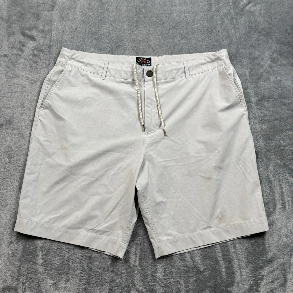 Faherty Shorts Mens 36 Gray All Day Hybrid Quick Dry Stretch Drawstring MSC0012